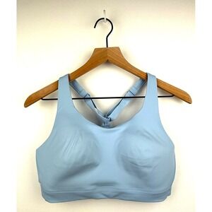 Athleta Blue Sports Bra Adjustable Straps Hook & Eye Closure Size‎ 36D